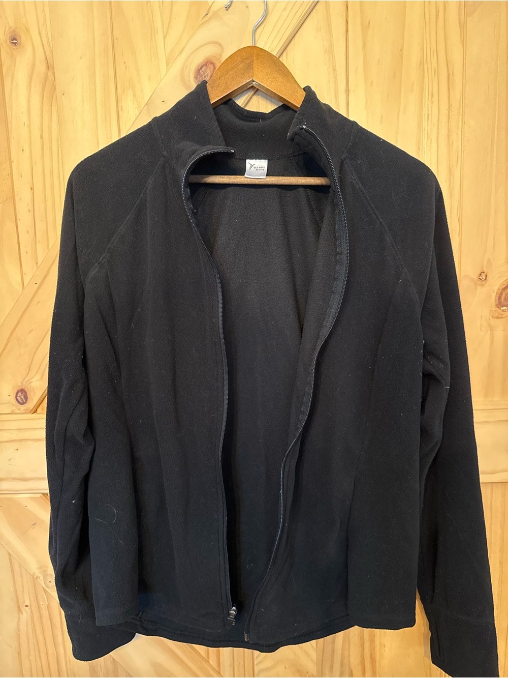 Old Navy Black Full-Zip Utility Fleece Jacket